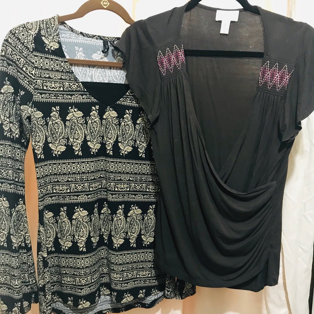 2 Med Tops, Ann Taylor Loft & Ultra Flirt